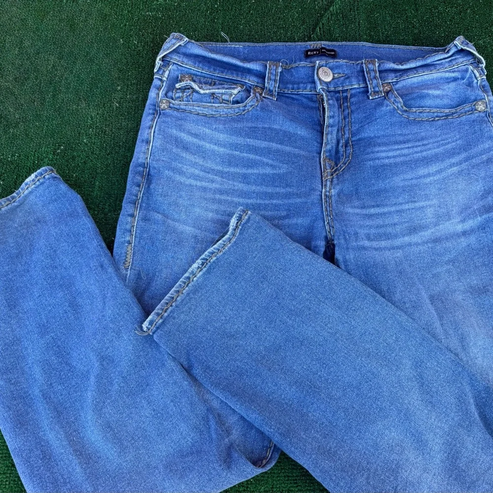 True Religion Blue Straight Leg Jeans